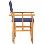 Silla de director madera maciza de acacia azul de vidaXL, Sillas de jardín - Ref: Foro24-45952, Precio: 70,18 €, Descuento: %