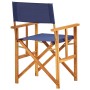 Silla de director madera maciza de acacia azul de vidaXL, Sillas de jardín - Ref: Foro24-45952, Precio: 70,18 €, Descuento: %