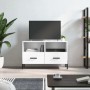 Mueble de TV madera contrachapada blanco brillo 80x36x50 cm de vidaXL, Muebles TV - Ref: Foro24-828982, Precio: 63,42 €, Desc...