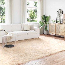 Alfombra de Imitación de Piel de Oveja Tafalla Beige en Alfombras | Comprar online en Foru.es