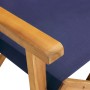 Silla de director madera maciza de acacia azul de vidaXL, Sillas de jardín - Ref: Foro24-45952, Precio: 70,18 €, Descuento: %