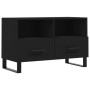 Mueble para TV madera contrachapada negro 80x36x50 cm de vidaXL, Muebles TV - Ref: Foro24-828997, Precio: 70,82 €, Descuento: %