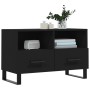Mueble para TV madera contrachapada negro 80x36x50 cm de vidaXL, Muebles TV - Ref: Foro24-828997, Precio: 70,82 €, Descuento: %
