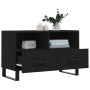 Mueble para TV madera contrachapada negro 80x36x50 cm de vidaXL, Muebles TV - Ref: Foro24-828997, Precio: 70,82 €, Descuento: %