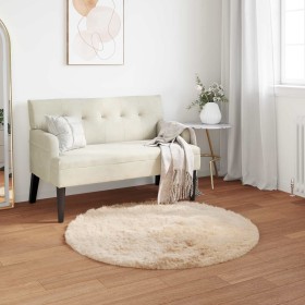 Alfombra de Imitación de Piel de Oveja Tafalla Beige Ø 80 cm en Alfombras | Comprar online en Foru.es