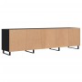 Mueble de TV madera contrachapada negro 150x30x44,5 cm de vidaXL, Muebles TV - Ref: Foro24-831301, Precio: 97,49 €, Descuento: %