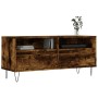 Mueble de TV madera contrachapada roble ahumado 100x34,5x44,5cm de vidaXL, Muebles TV - Ref: Foro24-831241, Precio: 71,92 €, ...