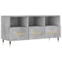 Mueble de TV madera de ingeniería gris hormigón 102x36x50 cm de vidaXL, Muebles TV - Ref: Foro24-829016, Precio: 63,80 €, Des...
