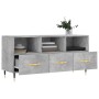 Mueble de TV madera de ingeniería gris hormigón 102x36x50 cm de vidaXL, Muebles TV - Ref: Foro24-829016, Precio: 63,80 €, Des...