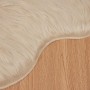Alfombra de Imitación de Piel de Oveja Tafalla Beige 60 x 90 cm en Alfombras | Comprar online en Foru.es
