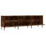 Mueble de TV madera contrachapada roble ahumado 150x30x44,5 cm de vidaXL, Muebles TV - Ref: Foro24-831297, Precio: 103,27 €, ...