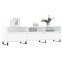 Mueble de TV madera contrachapada blanco brillo 150x30x44,5 cm de vidaXL, Muebles TV - Ref: Foro24-831302, Precio: 127,20 €, ...