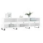 Mueble de TV madera contrachapada blanco brillo 150x30x44,5 cm de vidaXL, Muebles TV - Ref: Foro24-831302, Precio: 127,20 €, ...