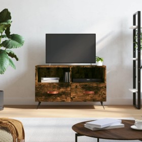 Mueble para TV madera contrachapada roble ahumado 80x36x50 cm de vidaXL, Muebles TV - Ref: Foro24-828945, Precio: 46,43 €, De...