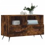 Mueble para TV madera contrachapada roble ahumado 80x36x50 cm de vidaXL, Muebles TV - Ref: Foro24-828945, Precio: 46,43 €, De...