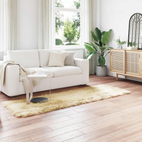 Alfombra de Imitación de Piel de Oveja Tafalla Crema en Alfombras | Comprar online en Foru.es