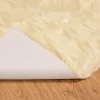 Alfombra de Imitación de Piel de Oveja Tafalla Crema en Alfombras | Comprar online en Foru.es