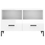 Mueble de TV madera contrachapada blanco brillo 80x36x50 cm de vidaXL, Muebles TV - Ref: Foro24-828974, Precio: 73,22 €, Desc...