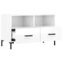 Mueble de TV madera contrachapada blanco brillo 80x36x50 cm de vidaXL, Muebles TV - Ref: Foro24-828974, Precio: 73,22 €, Desc...
