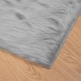 Alfombra de Imitación de Piel de Oveja Tafalla Gris 80 x 150 cm en Alfombras | Comprar online en Foru.es
