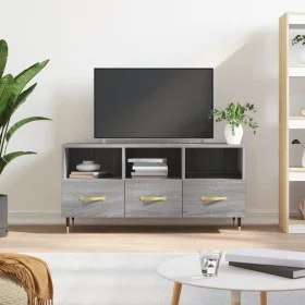 Sonoma gray engineered wood TV cabinet 102x36x50 cm by vidaXL, TV Furniture - Ref: Foro24-829018, Price: 58,73 €, Discount: %