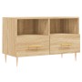 Mueble para TV madera contrachapada roble ahumado 80x36x50 cm de vidaXL, Muebles TV - Ref: Foro24-828959, Precio: 63,92 €, De...