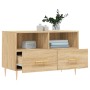 Mueble para TV madera contrachapada roble ahumado 80x36x50 cm de vidaXL, Muebles TV - Ref: Foro24-828959, Precio: 63,92 €, De...
