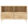 Mueble para TV madera contrachapada roble ahumado 80x36x50 cm de vidaXL, Muebles TV - Ref: Foro24-828959, Precio: 63,92 €, De...