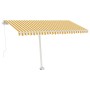 Toldo retráctil manual con LED amarillo y blanco 400x300 cm en Toldos | Comprar online en Foru.es