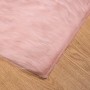 Alfombra de Imitación de Piel de Oveja Tafalla Rosa 80 x 150 cm en Alfombras | Comprar online en Foru.es