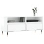 Mueble de TV madera contrachapada blanco brillo 100x34,5x44,5cm de vidaXL, Muebles TV - Ref: Foro24-831230, Precio: 80,61 €, ...