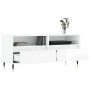 Mueble de TV madera contrachapada blanco brillo 100x34,5x44,5cm de vidaXL, Muebles TV - Ref: Foro24-831230, Precio: 80,61 €, ...