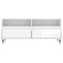 Mueble de TV madera contrachapada blanco brillo 100x34,5x44,5cm de vidaXL, Muebles TV - Ref: Foro24-831230, Precio: 80,61 €, ...