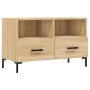 Mueble para TV madera contrachapada roble ahumado 80x36x50 cm de vidaXL, Muebles TV - Ref: Foro24-828975, Precio: 67,74 €, De...