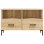 Mueble para TV madera contrachapada roble ahumado 80x36x50 cm de vidaXL, Muebles TV - Ref: Foro24-828975, Precio: 67,74 €, De...