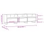 Mueble de TV madera contrachapada roble Sonoma 150x30x44,5 cm de vidaXL, Muebles TV - Ref: Foro24-831303, Precio: 98,68 €, De...