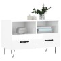 Mueble de TV madera contrachapada blanco brillo 80x36x50 cm de vidaXL, Muebles TV - Ref: Foro24-828966, Precio: 46,48 €, Desc...