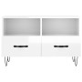 Mueble de TV madera contrachapada blanco brillo 80x36x50 cm de vidaXL, Muebles TV - Ref: Foro24-828966, Precio: 46,48 €, Desc...