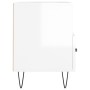 Mueble de TV madera contrachapada blanco brillo 80x36x50 cm de vidaXL, Muebles TV - Ref: Foro24-828966, Precio: 46,48 €, Desc...