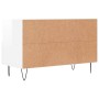 Mueble de TV madera contrachapada blanco brillo 80x36x50 cm de vidaXL, Muebles TV - Ref: Foro24-828966, Precio: 46,48 €, Desc...