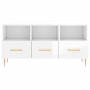 Mueble de TV madera contrachapada blanco brillo 102x36x50 cm de vidaXL, Muebles TV - Ref: Foro24-829022, Precio: 86,10 €, Des...