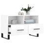 Mueble de TV madera contrachapada blanco brillo 80x36x50 cm de vidaXL, Muebles TV - Ref: Foro24-828998, Precio: 62,18 €, Desc...