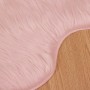 Alfombra de Imitación de Piel de Oveja Tafalla Rosa 50 x 80 cm en Alfombras | Comprar online en Foru.es