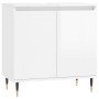 Armario de baño madera de ingeniería blanco brillo 58x33x60 cm de vidaXL, Tocadores de baño - Ref: Foro24-831574, Precio: 49,...