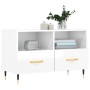 Mueble de TV madera contrachapada blanco brillo 80x36x50 cm de vidaXL, Muebles TV - Ref: Foro24-828950, Precio: 47,84 €, Desc...