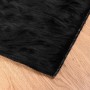 Alfombra de Imitación de Piel de Oveja Tafalla Negro en Alfombras | Comprar online en Foru.es
