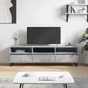 Mueble de TV madera contrachapada gris hormigón 150x30x44,5 cm de vidaXL, Muebles TV - Ref: Foro24-831304, Precio: 96,28 €, D...
