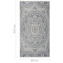 Alfombra de exterior de tejido plano rayas azules 80x150 cm de vidaXL, Alfombras - Ref: Foro24-340827, Precio: 23,96 €, Descu...