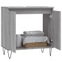 Armario de baño madera de ingeniería gris Sonoma 58x33x60 cm de vidaXL, Tocadores de baño - Ref: Foro24-831586, Precio: 42,64...