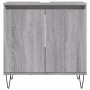 Armario de baño madera de ingeniería gris Sonoma 58x33x60 cm de vidaXL, Tocadores de baño - Ref: Foro24-831586, Precio: 42,64...